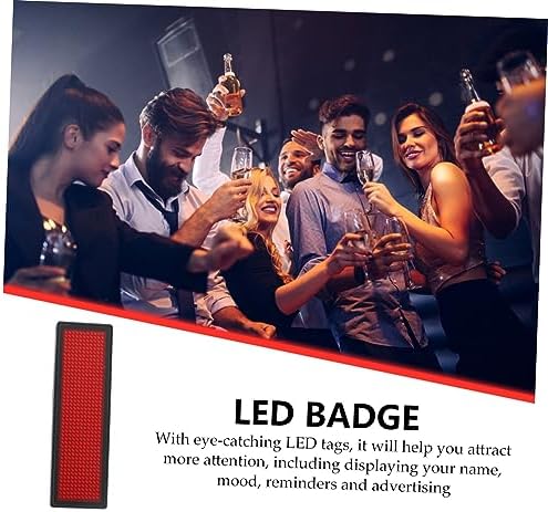 LED Name Badge with USB Cable Rechargeable PVC Scrolling Display - Image 5