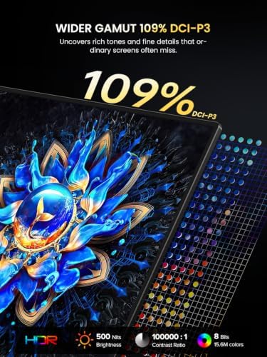 UPERFECT 13.3" 4K OLED Portable Monitor, 109% DCI-P3, 500 Nits Display - Image 5