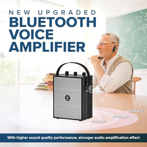 50W Voice Amplifier for Teachers, Portable PA Speaker with Microphone - Image 2