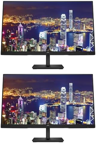 HP Series 3 Pro 24-inch 324pf Full HD (1920 x 1080) 100Hz 5ms LCD IPS Monitor, 2-Pack Bundle, Eye Ease, HDMI, VGA, DisplayPort by HP