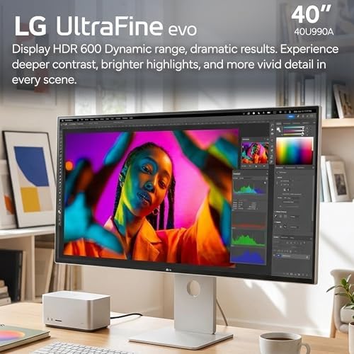 LG Ultrafine evo 40U990A 40" 5K2K (5120×2160) Curved Ultrawide Monitor | IPS Black, 120Hz, DisplayHDR 600, Thunderbolt 5, HDMI 2.1, DisplayPort 2.1, Built-in Speakers & Adjustable Stand - Bundle - Image 6