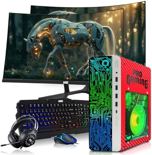 HP G4 Gaming PC, AMD Ryzen 3 Pro, 16GB RAM, 256GB SSD + 2x500GB HDD Win 11 by Amazon+Renewed