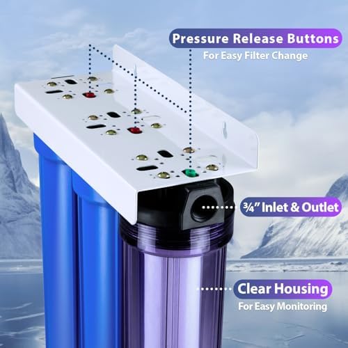 iSpring Heavy Metals Whole House Water Filter System w/Clear Housing - Image 3