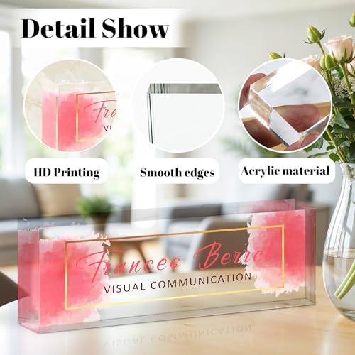 Ship Next Day Desk Name Plate Personalized, Custom Name Plate for Desk - Image 2