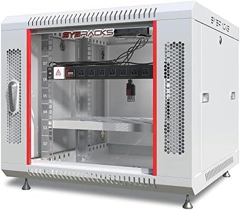 Sysracks 9U Wall Mount Server Rack Cabinet, 18-Inch Deep, Gray by SYSRACKS
