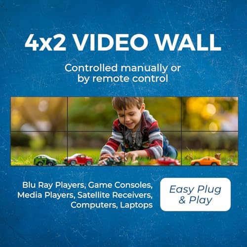 OREI 4K 8x8 Seamless HDMI Matrix Switch Video Wall Controller HDMI Processor Upto 4K 60hz 4:4:4 8-bit - HDMI 2.0, HDCP 2.2, 18 Gbps, UltaHD 4x2, 2x2, 1x4, 1x2, 4x1 Remote Control (UHDS-808VW) - Image 6