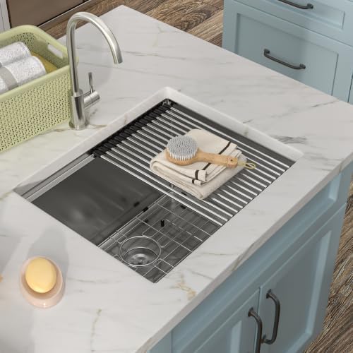 23"x19" Undermount Laundry Utility Sink Workstation - Image 3