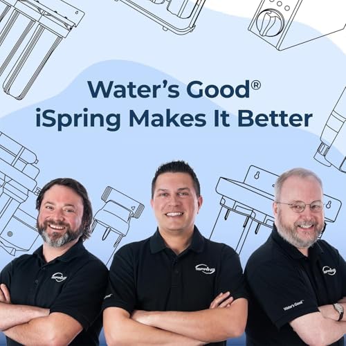 iSpring WCB32CKS+AHPF12MNPT12X2 Heavy Metals Whole House Water Filter System w/ 3/4'' Push-Fit Braided Stainless Steel Hose Connectors, Reduces Lead, Chloramine, PFAS, Chlorine, Sediment - Image 6