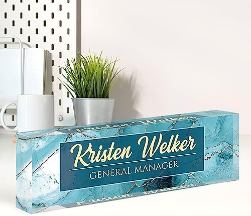 Name Plate for Desk, Desk Name Plate Personalized, Office Decor for Women by Spricoz