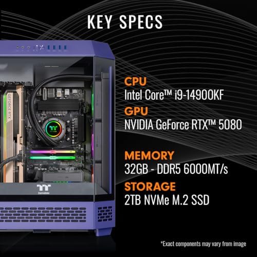 Thermaltake LCGS Reactor i1480F Gaming Desktop (Intel® Core™ i9-14900KF, ToughRam 32GB DDR5 6000MT/s RGB Memory, NVIDIA® GeForce RTX™ 5080, 2TB NVMe M.2, WiFi, Windows 11) T6FD-Z790-580-LCS - Image 2