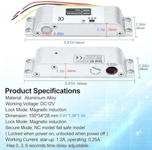 LIBO Fingerprint Access Control Kit with Electric Bolt Lock - Image 5