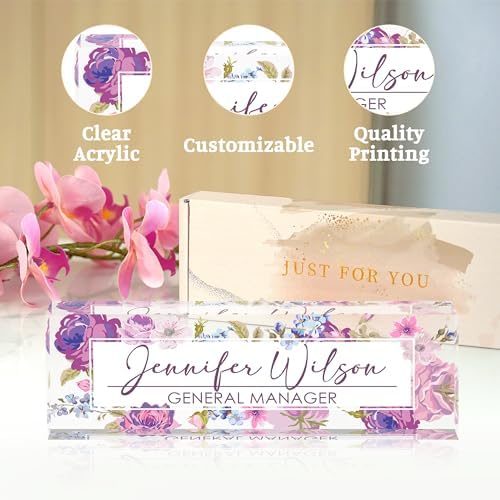 Desk Name Plate Personalized, Name Plate for Desk, Office Desk Decor for Women & Men, Employee Appreciation Gifts The Office Gifts for Boss, Lawyer, Manager, Teacher, Nurse - Image 6