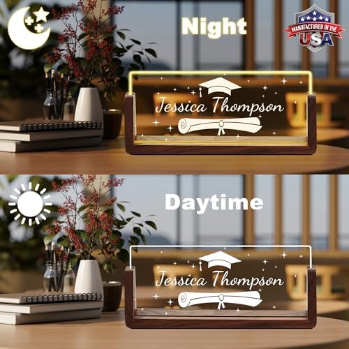 Ship Next Day Custom Name Plate for Desk, Acrylic Office Desk Accessories - Image 2