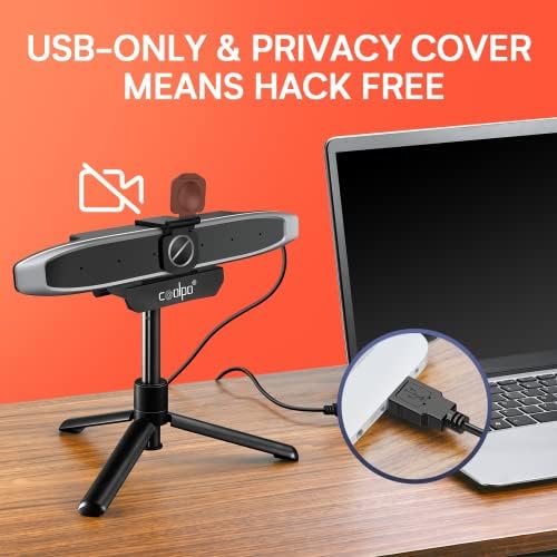 COOLPO Video Conference Camera 4K Webcam, for Video Conferencing Streaming - Image 6