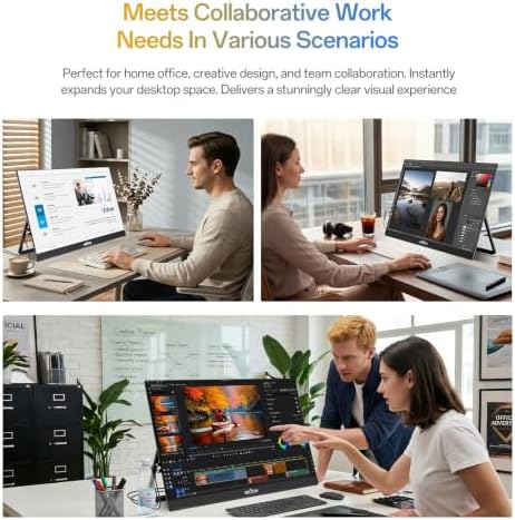 InnoView 27 Inch 5K Portable Monitor 5120x2880 60Hz UHD IPS HDR, Large Portable Monitor for Laptop USB-C HDMI DP Computer Display, Built-in Kickstand & Speakers, for MacBook Pro/Air, PC, Phone - Image 5