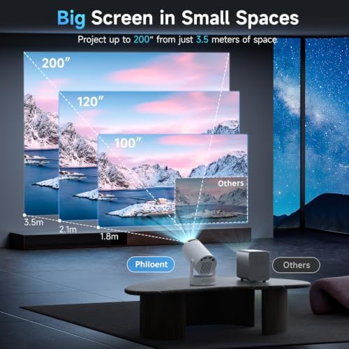 Mini Projector with WiFi 6 and BT 5.4, Built-in Apps 2026 Upgraded - Image 5