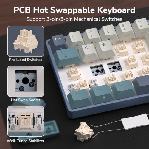 RK ROYAL KLUDGE RK68 65% RGB Wireless Mechanical Keyboard for Gaming, Work - Image 6
