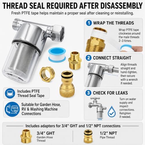 40 Micron Inline Sediment Water Filter - Image 6