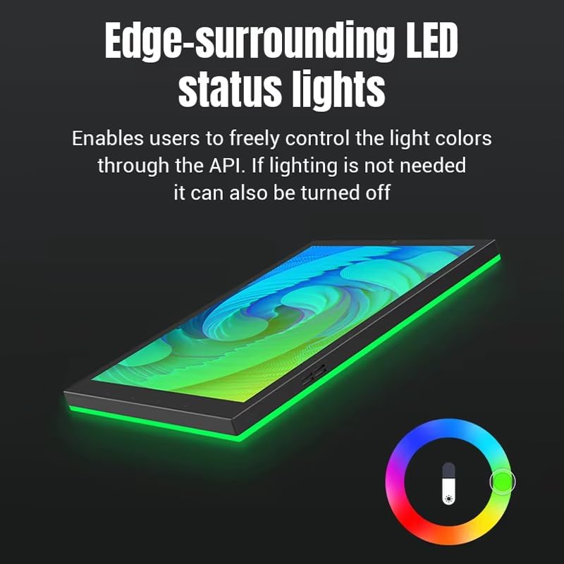 10.1" POE Smart Home Touch Panel with Proximity Sensor, 4GB+64GB Android 14 Inwall Controller 86 Box Included, WiFi 6E, RS232, RS485 LED Light Strip Home Assistant (No Camera)(White) - Image 4