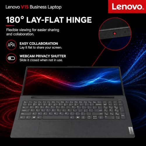Lenovo V15 Business Laptop, Intel N150 Quad-Core Processor, 15.6" FHD Display, 16GB DDR5 RAM, 1TB NVMe SSD, Wi-Fi 6, Ethernet RJ-45, Dolby Audio, Windows 11 Pro, Business Black - Image 6