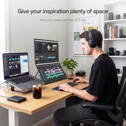 InnoView 15.6" Portable Dual Monitor, 2K QHD (2560×1440), Travel Monitor - Image 3