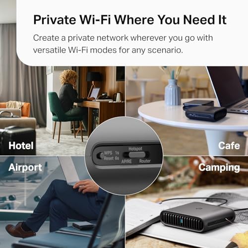TP-Link Roam 6 AX1500 Portable Wi-Fi 6 Travel Router (TL-WR1502X) - Image 4