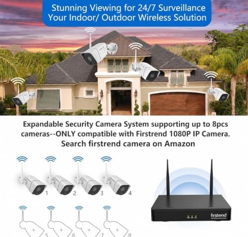 Wireless Security Camera System with 3TB HDD,8 CCTV Bullet Cameras - Image 6