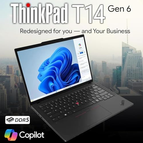 Lenovo ThinkPad T14 Gen 6 Business Laptop 14" FHD+ IPS, Intel Ultra 5 225U, 64GB DDR5 RAM, 2TB SSD, 5MP HD Webcam, Fingerprint, Backlit, Wi-Fi 6E, 2 Thunderbolt 4, AI PC - Image 5