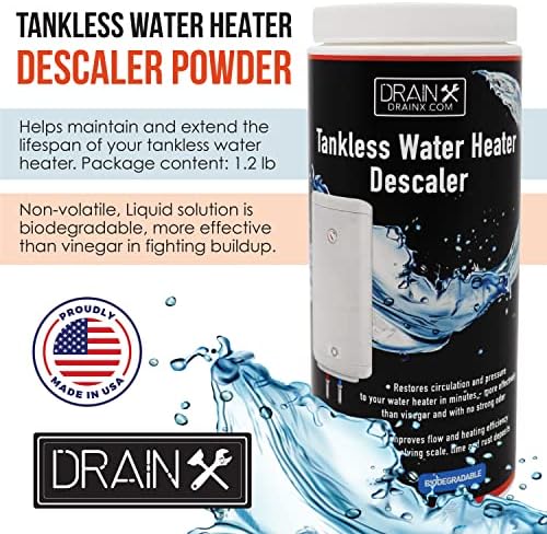 DrainX Tankless Water Heater Flushing Kit with Pump, Hoses, Descaling Powder and Measuring Bucket, All in One Complete Maintenance Solution - Image 3