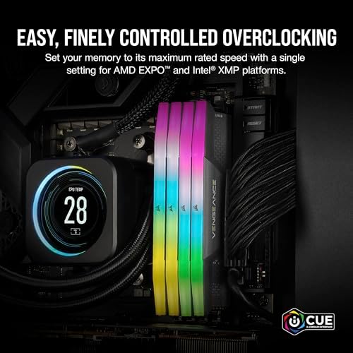 CORSAIR Vengeance RGB DDR5 16GB (1 x 16GB) Up to 6000MHz AMD Intel RAM - Image 5
