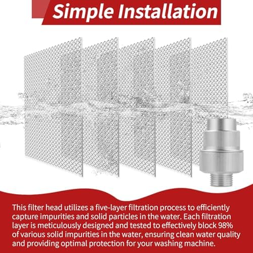 Newly Upgraded Washing Machine Water Filter, 85470 Filter Head - Image 4