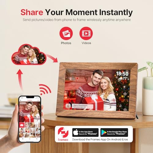 Frameo 10.1" WiFi Digital Picture Frame, Electronic Photo Frames - 32GB - Image 2