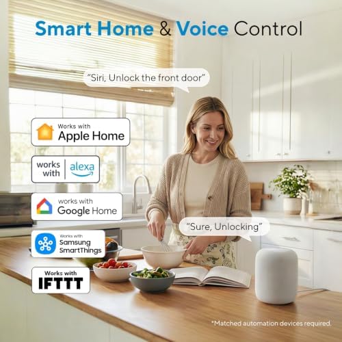 ULTRALOQ Bolt SE Keypad Door Lock with Handle, Built-in Wi-Fi, Matter Over Thread, App Remote Control, Works with Apple Home, Alexa, Google, Fingerprint Smart Locks for Front Door, Auto Lock - Image 5