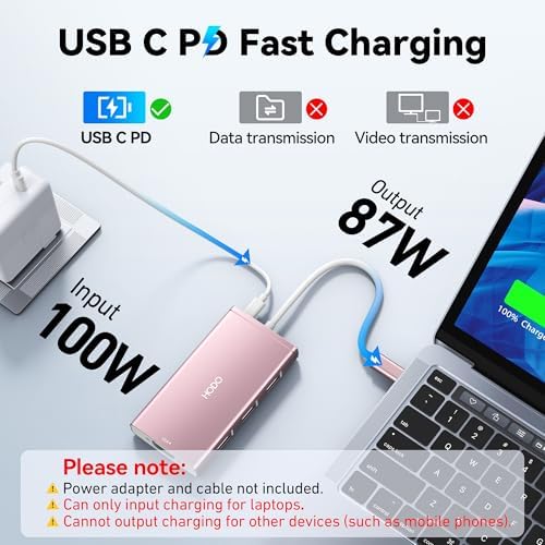 USB C Docking Station Dual Monitor for HP,Laptop Docking Station 3 Monitors - Image 7