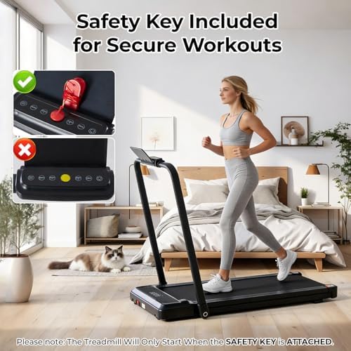 Walking Pad Treadmill for Home, Lightweight Walk Machine with Remote Control and LED Display, Portable Treadmill Under Desk for Walking, Jogging, Running - Image 6