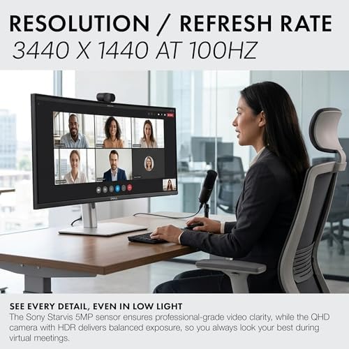Dell P3426WEB 34" WQHD 100Hz Monitor Bundle - Image 2