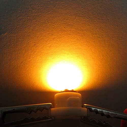 WLJH 10x Yellow T3 Neo Wedge Led 3030 SMD Chip 8mm Base Car Instrument Cluster Light Dashboard Gauge Bulb HVAC AC Heater Climate Control Lamps Switch Ignition Indication Bulb Replacement - Image 4