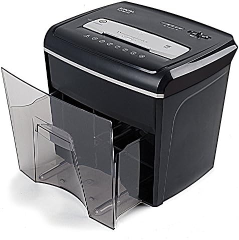 Aurora AU1200XD Compact Desktop-Style 12-Sheet Crosscut Paper and CD/Credit Card/Junk Mail Pullout Basket Shredder - Image 4