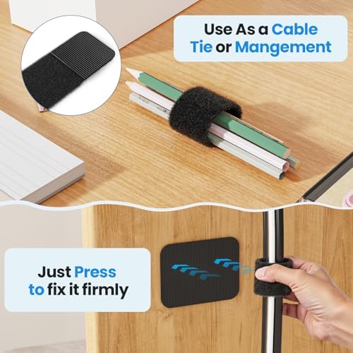 Cable Management Under Desk, Enhanced up to 15 Cord Organizer30 Pair - Image 3