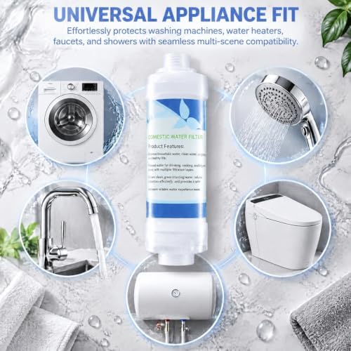 2 Pack Sediment Pre-Filter for Washing Machine & Water Heater, 10 Micron PP - Image 2