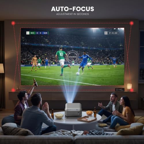 Projector4K with Wifi and Bluetooth,Smart Projector Compatible with Netflix - Image 4