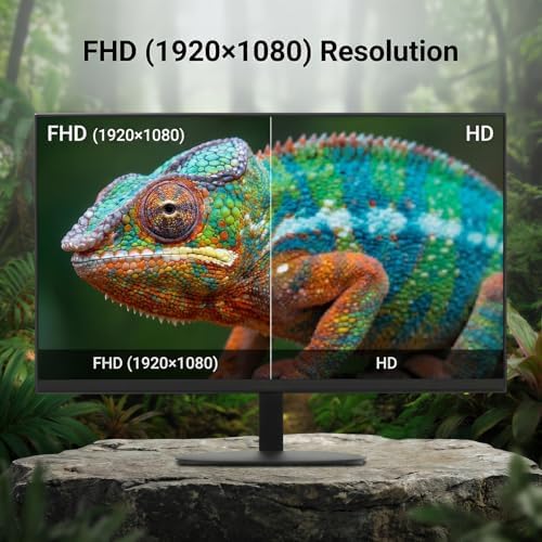 27 Inch Monitor - 1080P, VA, Full HD, Frameless, 100Hz, 1ms, Adaptive-Sync, for Working and Gaming, Low Blue Light, Flicker Free, HDMI, VESA Mountable (100x100mm) - Image 3