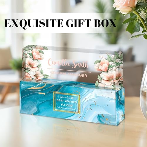 Ship Next Day Desk Name Plate Personalized, Custom Name Plate for Desk - Image 4