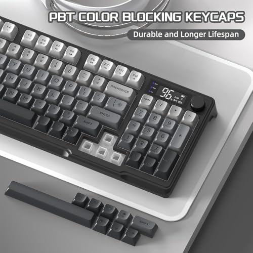 FREEWOLF M96 Wireless Gaming Keyboard Creamy Membrane 94Key ANSI-Moonlight - Image 7