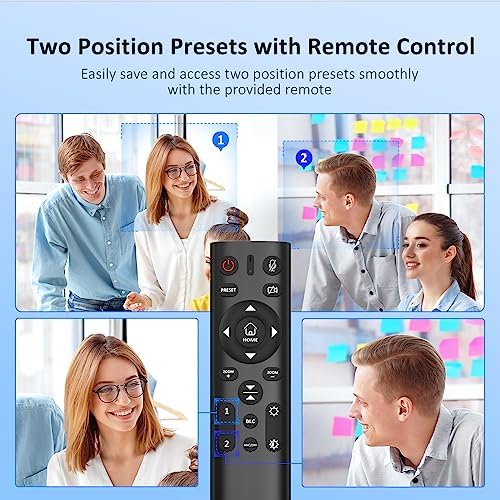 Zoom Certified, NexiGo N990 (Gen 2) 4K PTZ Webcam, Video Conference Camera System with 5X Digital Zoom, Sony_Starvis Sensor, Position Preset, Dual Stereo Mics, 3.5mm Audio Jacks for External Mics - Image 3