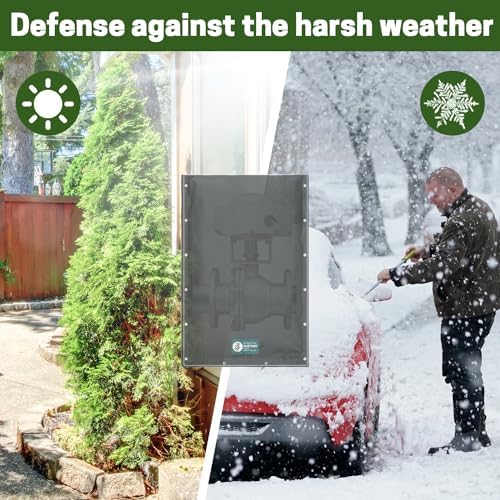 Insulated Backflow Preventer Cover - Outdoor Pipe Insulation for Winter Freeze Protection, Irrigation Pipe, Sprinkler Valve, Winter Water Well Pump Covers, 24×36 in - Image 7