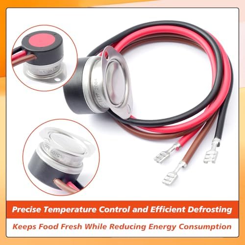 5709L 4751C 3-Wire Refrigerator Defrost Thermostat Replacement for Climate Control for Larkin for Chandler for Bohn Fan & Defrost Terminator Parts, 55°F-35°F Range 25V AC 120 240 - Image 4