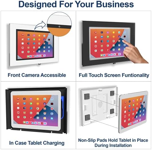 Locking Security Metal Case for Apple iPad Pro 11" 1st, 2nd, 3rd, 4th gen. for Kiosk, POS, Store, Show Display (Black, iPad Pro 11 1/2/3/4) - Image 5