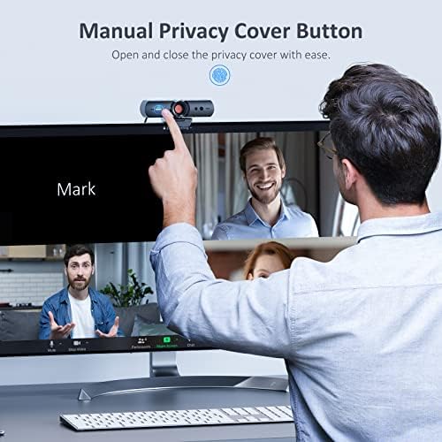 NexiGo HelloCam, 1080P Webcam with Windows Hello, True Privacy, Automatic Electronic Shutter, Computer Camera, Microphone, Facial Enhancement, HD USB Web Cam (Renewed) - Image 4