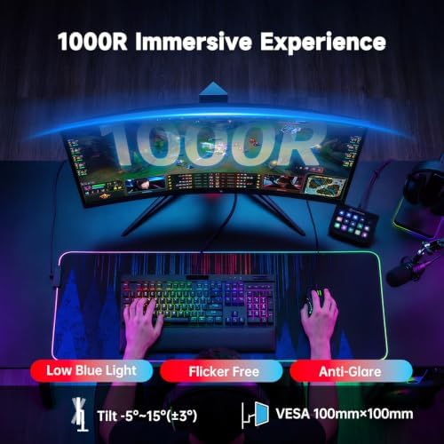 KTC 27 Inch 240Hz Curved Gaming Monitor, QHD 1440P 1000R Monitor, H27S25E - Image 4